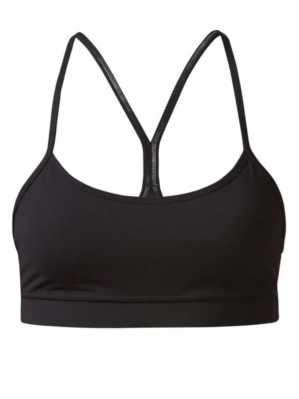 Lululemon Flow Y Bra IV - Black Racerback Sports Bralette